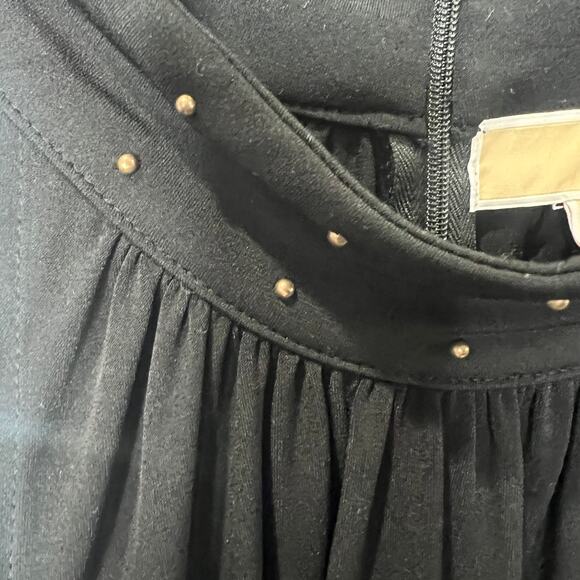 Michael Kors Black Sleeveless High Neck Embroidered Halter Top - Picture 8 of 10